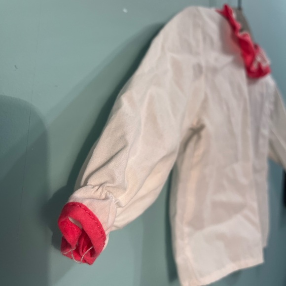 Vintage Eatons White Ruffle Neck Shirt (size 12 months) - Picture 4 of 8